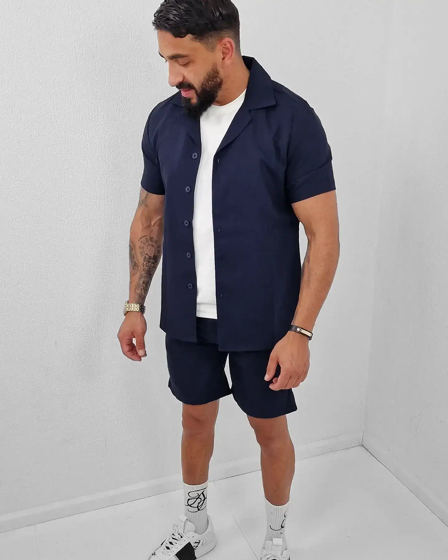 Frilivin Zomerset Shirt + Short Blauw 1575