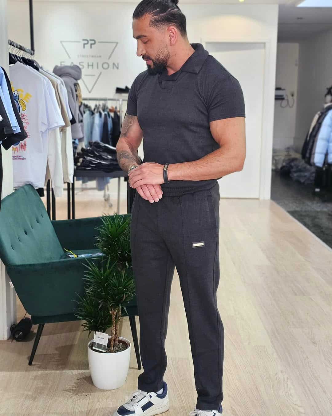 Siksilk Luxe 2 Delige Set Polo + Broek Zwart