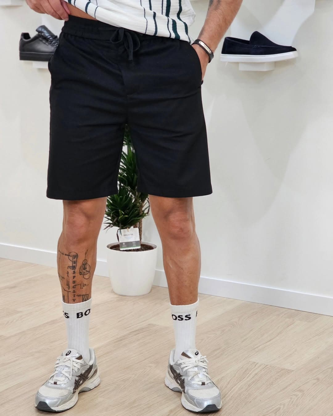 Effen short Zwart 32