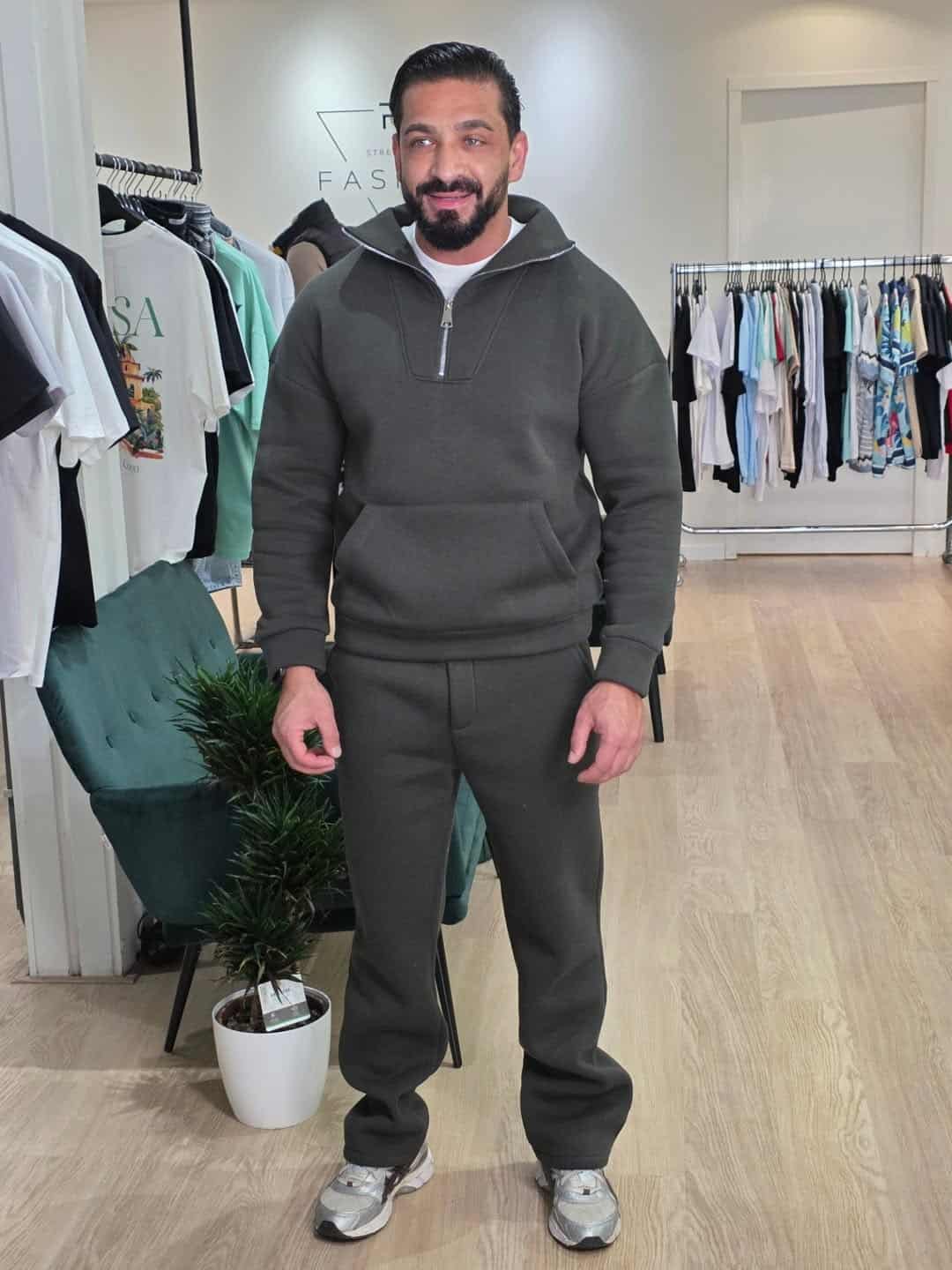 Oversized Trainingspak Joggingpak Khaki 192