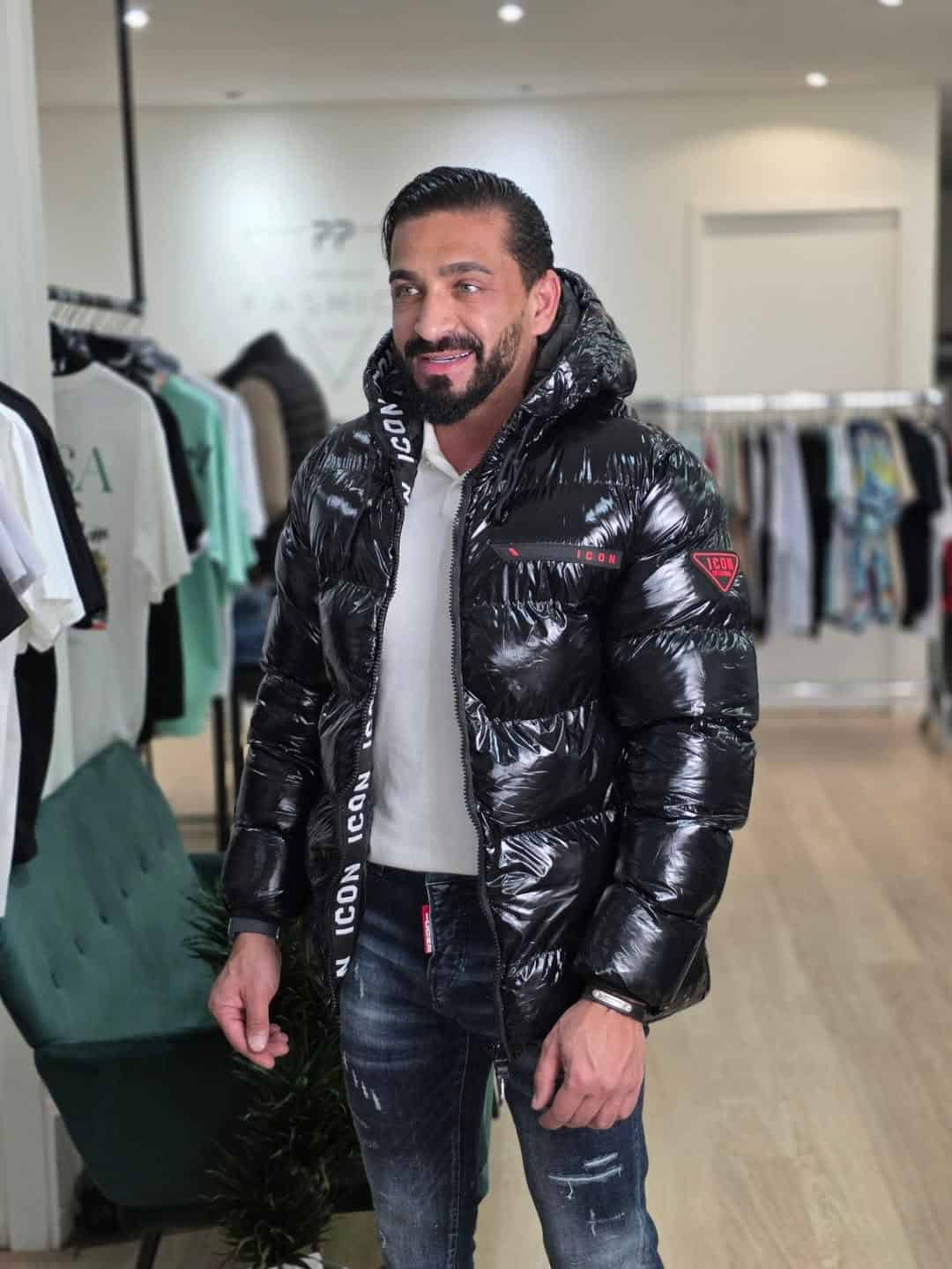 Icon2 Winter Puffer Jas Glans Zwart 13