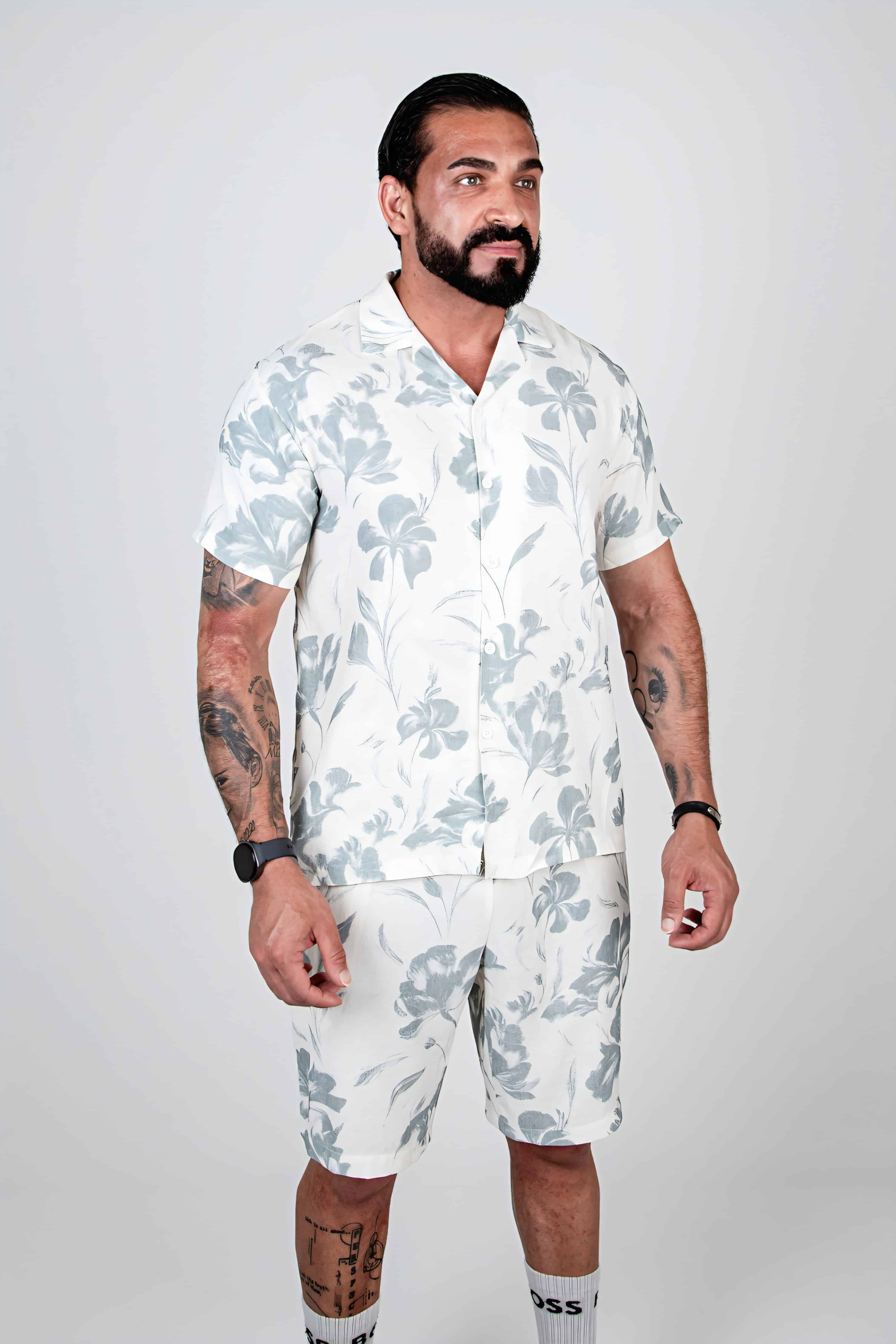 Botanische Zomerset Wit/Sage 13