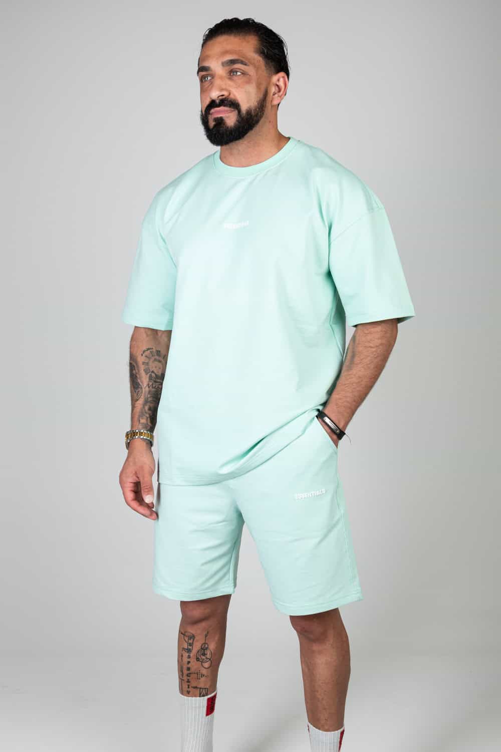 Essentials Basic Oversized Zomerset Mint Groen
